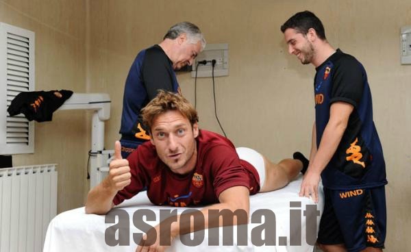 FrancescoTotti fisioterapia asroma