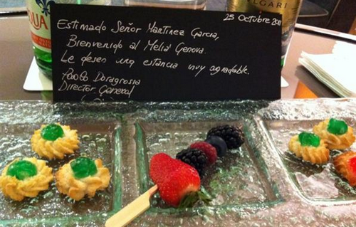 Luis Enrique twitter hotel Genova