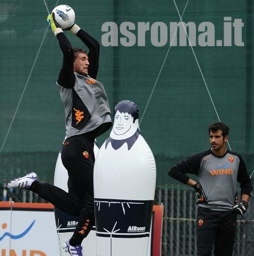 Marteen Stekelenburg allenamento asroma