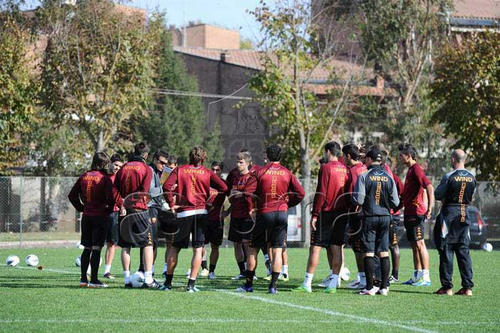 Trigoria Luis Enrique colloquio squadra