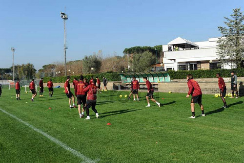 allenamenti Roma gruppo Trigoria asroma