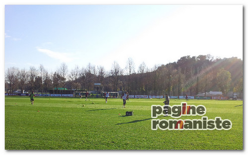 riscaldamento allenamenti Roma Trigoria PR