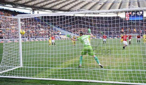 Roma-Chievo 2-0 gol rigore Totti asroma