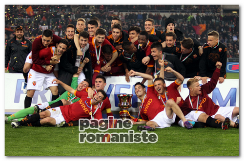 Coppa Italia premiazione Roma Primavera P.R.