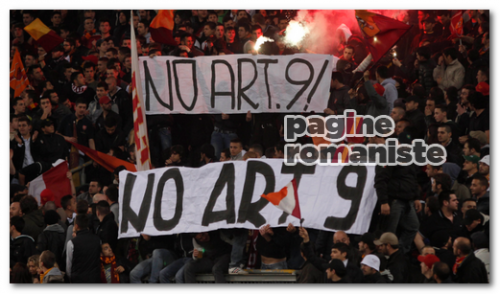 Curva Sud art. 9 P.R.