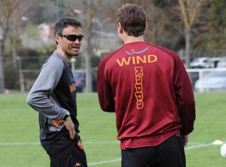 Luis Enrique Totti allenamenti Trigoria asroma