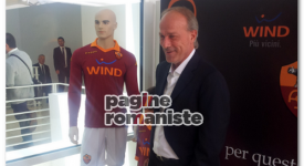 Sabatini presentazione maglia Roma Ara Pacis PR