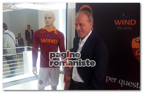 Sabatini presentazione maglia Roma Ara Pacis PR