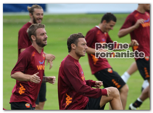 Tott-De Rossi allenamento P.R.