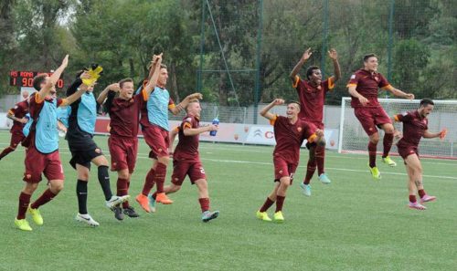 Roma-Primavera-Bayern-festeggiamenti-foto-asroma
