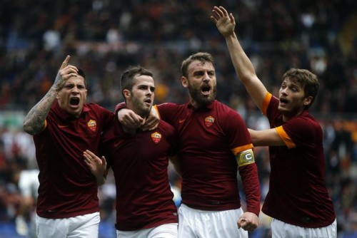 Soccer: serie A, Roma-Napoli