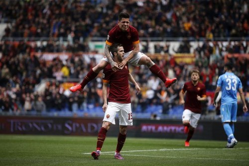 Soccer: serie A, Roma-Napoli