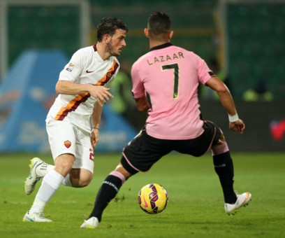 Palermo-Roma, Lazaar contro Florenzi