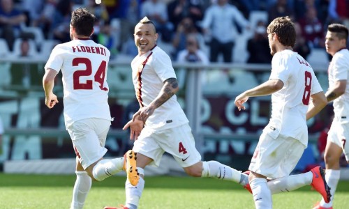 torino-roma_florenzi-nainggolan-ljajic-iturbe-gol-esultanza