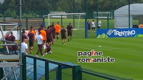 allenamento roma pinzolo
