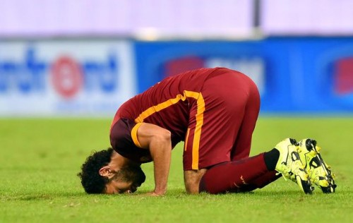 roma-sampdoria- salah gol esultanza