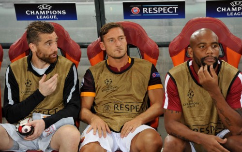 roma-barcellona- totti desanctis maicon