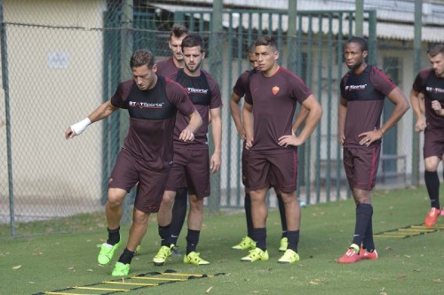 allenamento-totti fasciatura