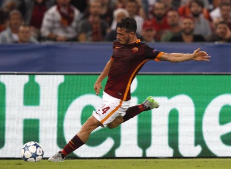 roma-barcellona-florenzi gol tiro