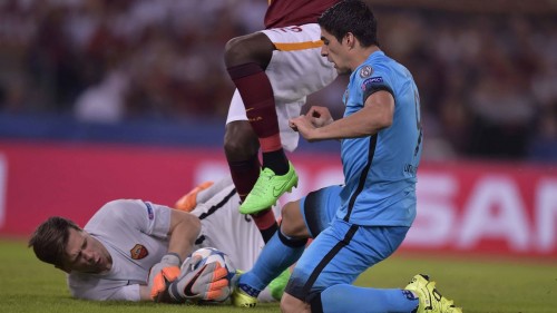 roma-barcellona-szczesny suarez