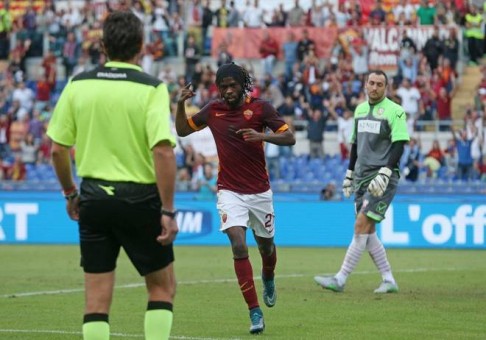 roma-carpi-gervinho gol esultanza