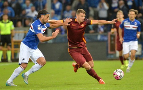roma-sampdoria-dzeko silvestre