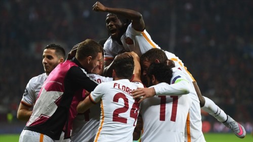 bayer-roma-gol esultanza dzeko gervinho florenzi
