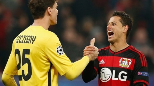 bayer-roma-szczesny chicharito hernandez