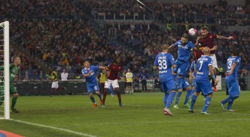 derossi roma empoli gol testa
