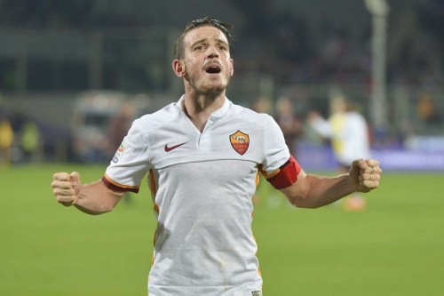 fiorentina-roma-florenzi esultanza capitano