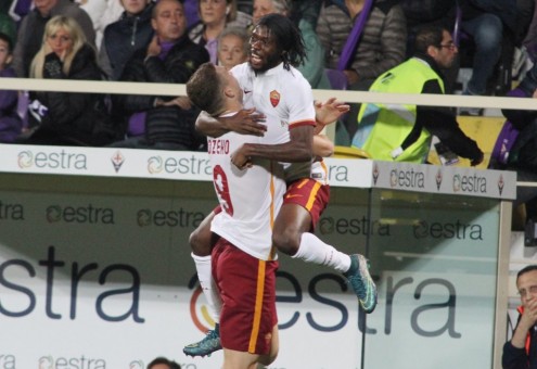 fiorentina-roma-gervinho dzeko gol esultanza99