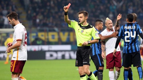 inter-roma-pjanic rosso rizzoli espulsione