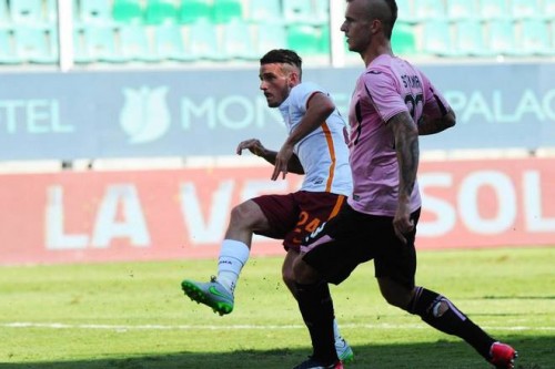 palermo-roma-florenzi gol tiro