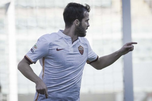 palermo-roma-pjanic gol esultanza