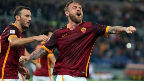roma-empoli-derossi gol esultanza torosidis