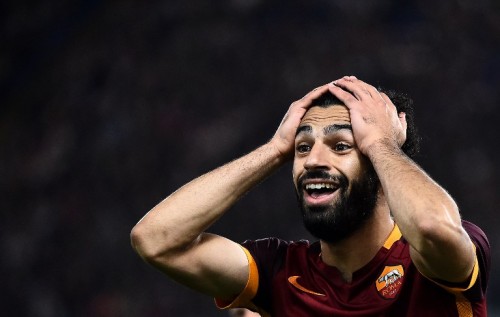 roma-empoli-salah gol esultanza