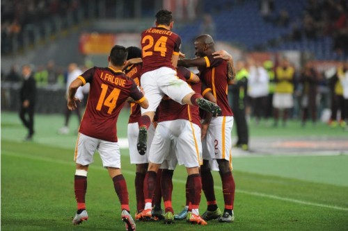 roma-udinese-maicon florenzi rudiger iago falque gol esultanza