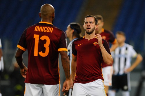 Roma vs Udinese c-pjanic-maicon-gol-esultanza.j