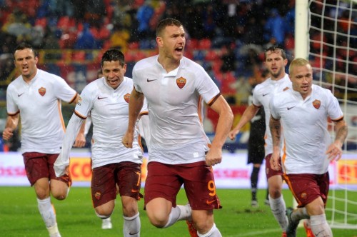 2bologna-roma-dzeko nainggolan iturbe pjanic torosidis gol esultanza