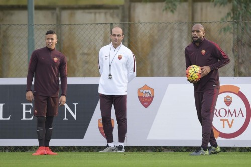 allenamento-roma-maicon kevin mendez