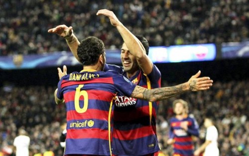barcellona-roma-dani alves busquets