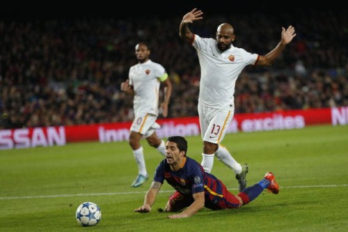 barcellona-roma-maicon suarez