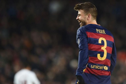 barcellona-roma-pique gol esultanza3