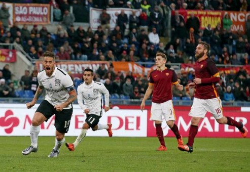 roma-atalanta-denis gol esultanza digne derossi moralez