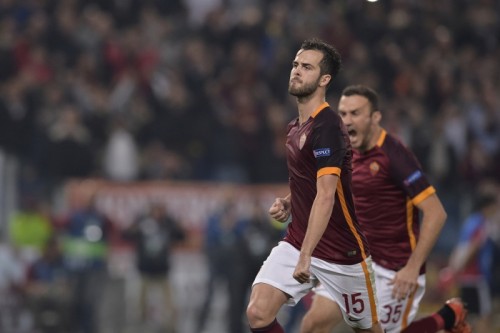 roma-bayer-pjanic torosidis gol esultanza