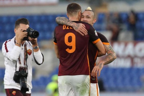roma-lazio-dzeko-nainggolan-esultanza