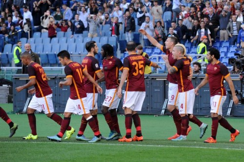 roma-lazio-dzeko nainggolan salah manolas torosidis gervinho iago falque vainqueur gol esultanza