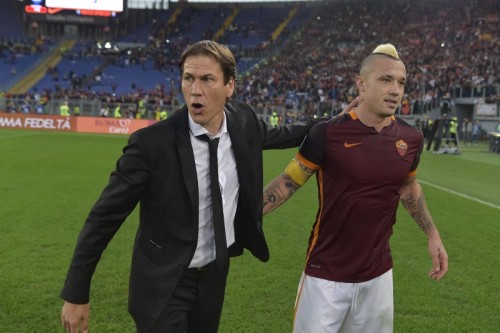 roma-lazio-garcia nainggolan esultanza