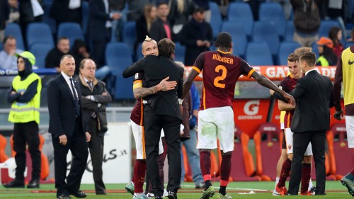 roma-lazio-garcia nainggolan rudiger digne esultanza