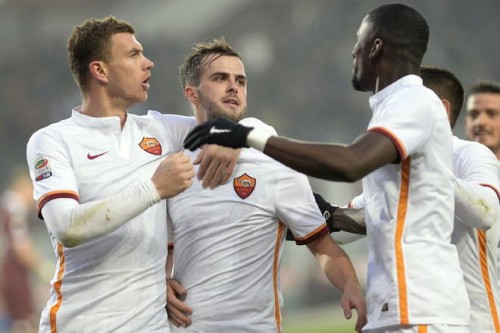 torino-roma-dzeko pjanic rudiger gol esultanza